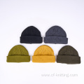Men's knitted beanie hat for winter